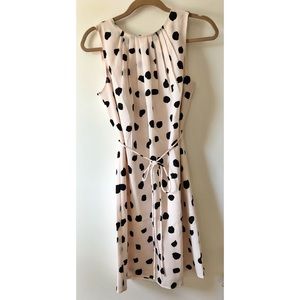 NWOT LOFT Spotted Dot Tie Waist Dress